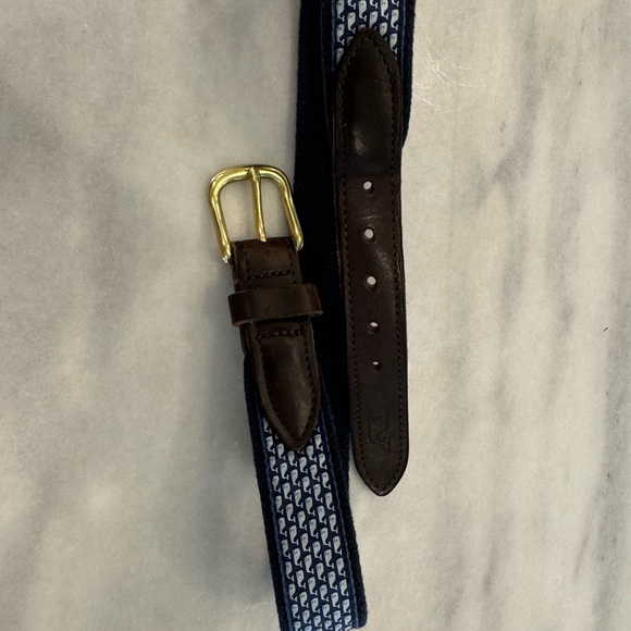 VINEYARD VINES Sz 26 shep & Ian whale navy belt youth boys - Picture 2 of 3